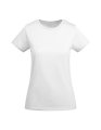 Dames T-shirt Eco Roly Breda CA6699 wit